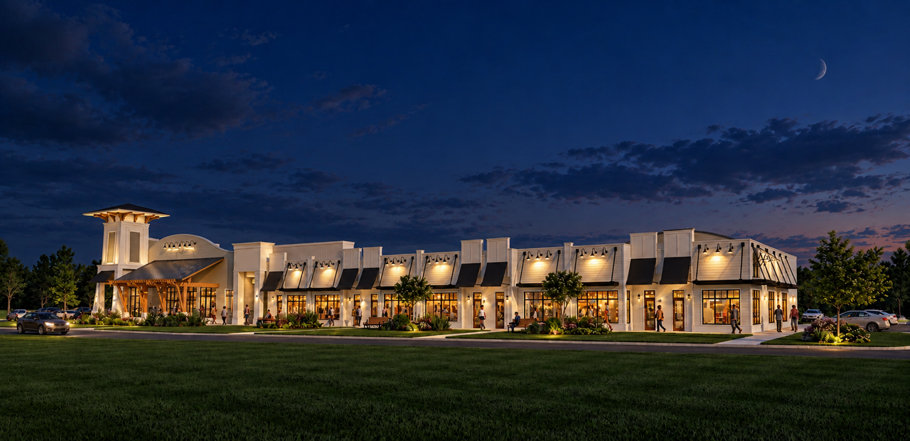 Proposed coastal retail environment at Shoppes East